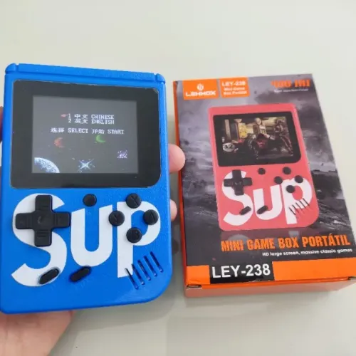 Mini Videogame 400 Jogos Azul