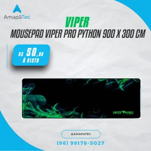 Mousepad Gamer Viper PRO PYTHON 900 x 300cm