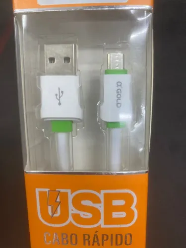 Cabo USB Rápido para Celular - Novo