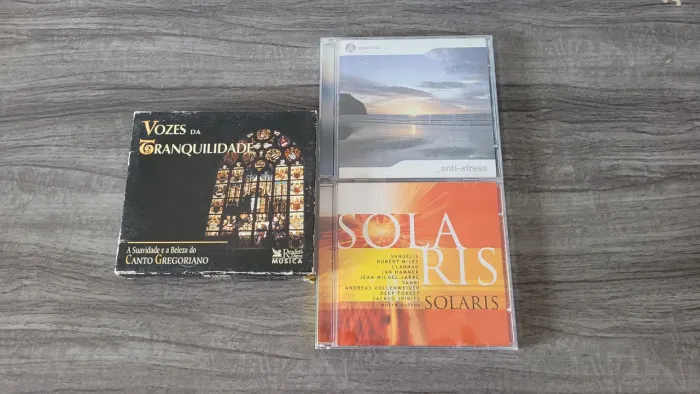 Lote CDs de Música Relaxante - Vozes da Tranquilidade, Solaris e Equilíbrio