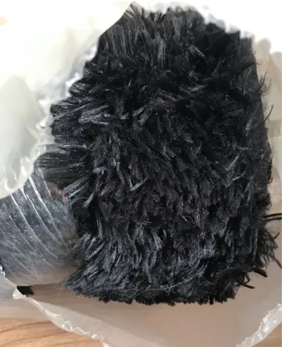 Tapete pelúcia preto