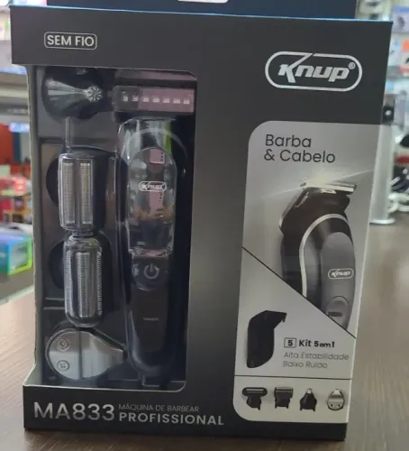 MAQUINA DE BARBEAR PROFISSIONAL KIT 5 EM 1 SEM FIO