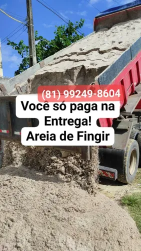 Areia de fingir para reboco e Alvenaria