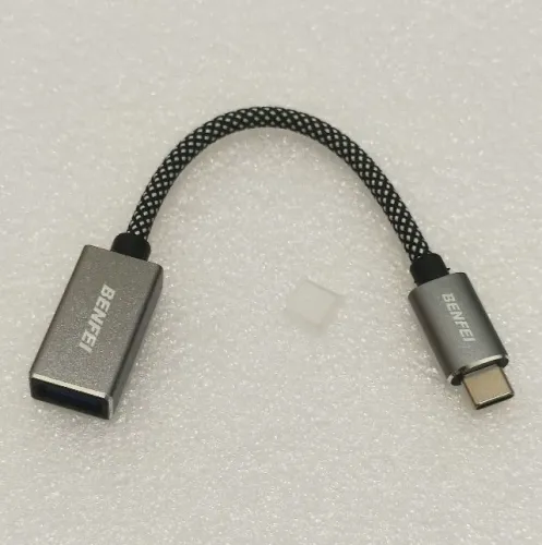 Adaptador BENFEI OTG - USB-C para USB 3.0 Fêmea - 5GBs - Trançado - R$: 40,00 CADA