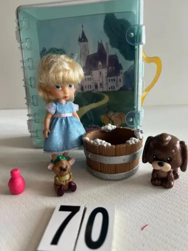 MALETA DISNEY ANIMATORS CINDERELLA COLLECTION POP UP ENVIRONMENT COM OS ACESSORIOS DAS FOT