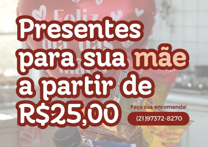 Presentes para sua mãe a partir de R$25,00