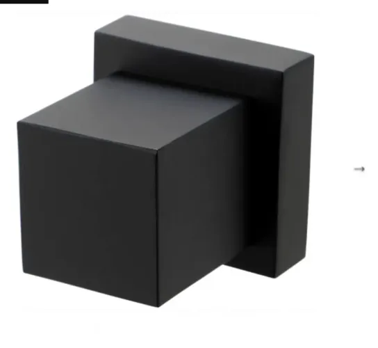 NOVO Acabamento de Registro em Metal Quadrado Mearim Preto