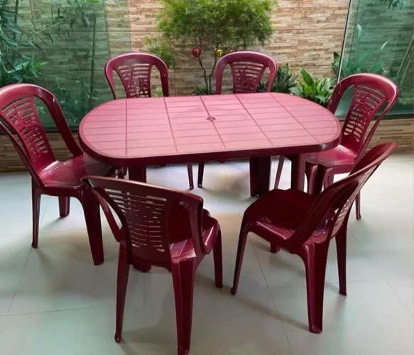 Jogo de mesa retangular