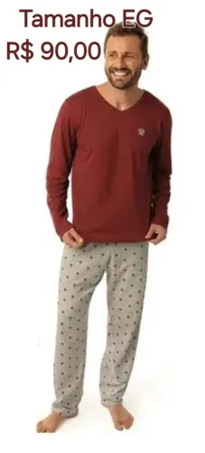 Pijama masculino 