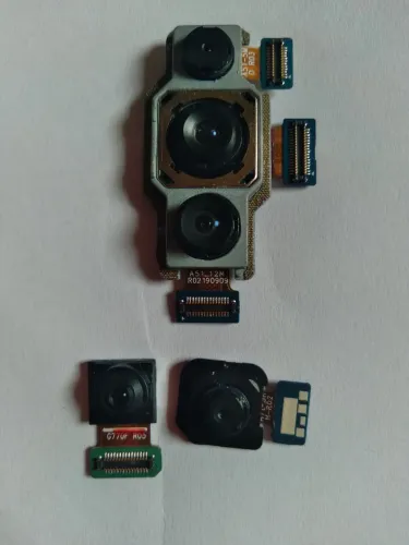 KIT CÂMERA TRASEIRA E FRONTAL SMARTPHONE SAMSUNG A71 A715F ORIGINAL 