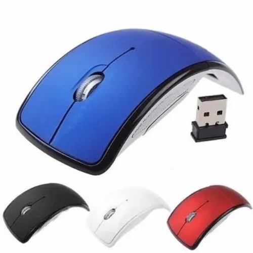 Mouse Dobrável Óptico Sem Fio 2,4Ghz (Distribuidor Jk Eletrônicos Atacado e Varejo)