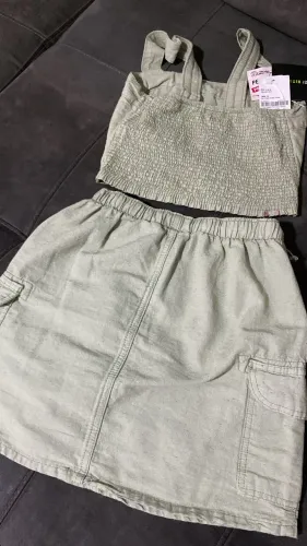 Conjunto lindo verde musgo claro! ?