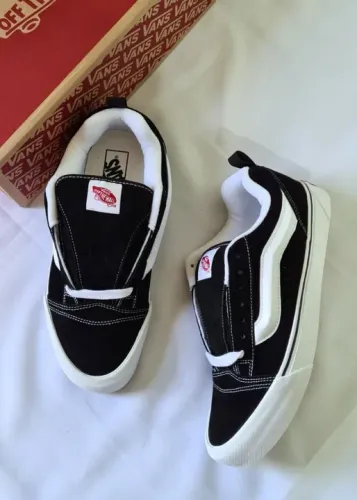 Tenis Vans Knu Skool Preto E Branco 35 Original