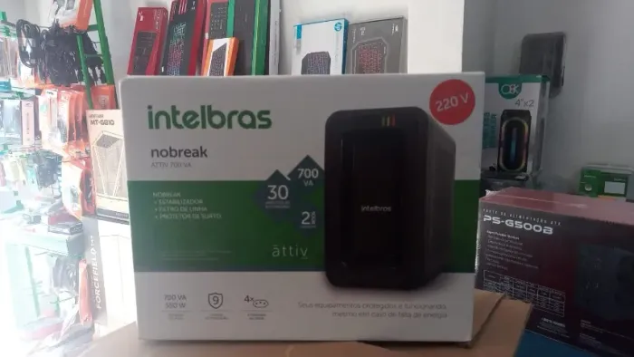 NOBREAK ATTIV700 VA 220V INTELBRAS NOVO LACRADO FRETE GRÁTIS PARA MACEIÓ