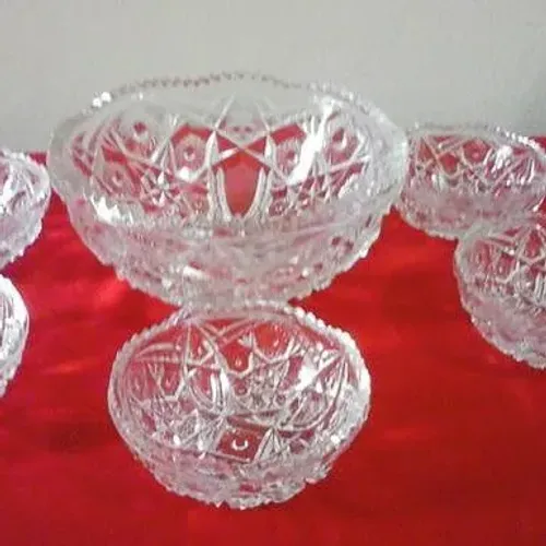 Jogo de 6 Peças de Cristal - Ideal para Sobremesas!