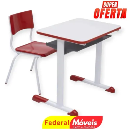 Mesa Escolar Infantil - Tampo de Madeira, Conforto e Durabilidade