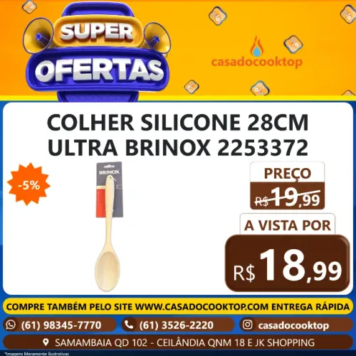 COLHER SILICONE 28CM ULTRA BRINOX 2253372