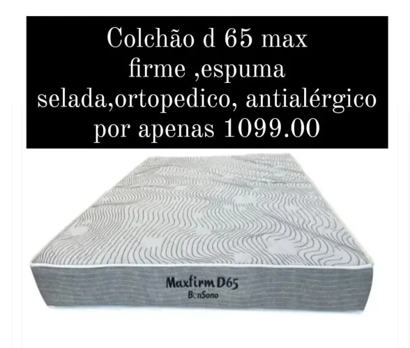 Colchão casal bon sono D.65 max firme ortopédico 