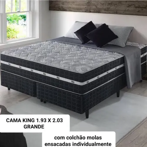 Cama King molas ensacadas Grande Nova garantia promoção