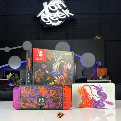 Nintendo Switch OLED Pokemon Scarlet e Violet | Edição ESPECIAL! - Item Novo na Caixa!