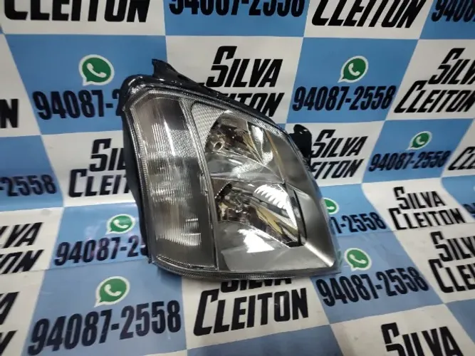 farol direito meriva 2003 ate 2012 cromomix novo importado interno cinza