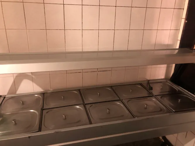 BUFFET TÉRMICO PROFISSIONAL 10 CUBAS ELÉTRICO 220V