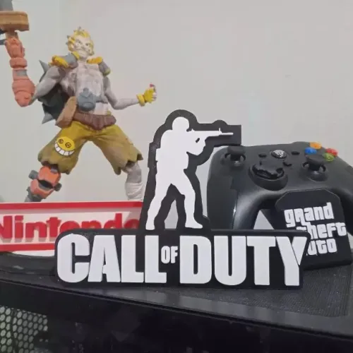 Placa Decorativa Call of Duty - Letreiro Mesa Gamer, Enfeite Modern Warfare, COD ?
