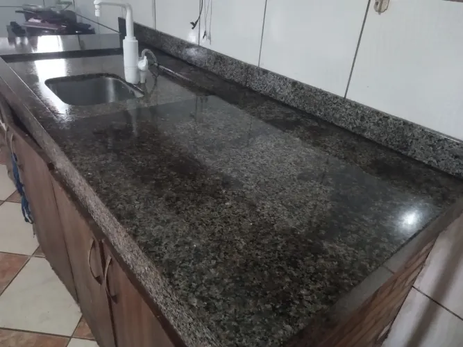 Pedra, granito, bancada, pia, mármore