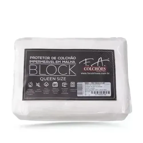 Protetor de Colchão Impermeável Block - Queen Size 158x198x36 - Select Colchões
