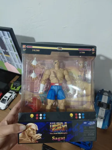 Action Figure Sagat - Ultra Street Fighter II Deluxe 1:12 - Jada Toys (Original)