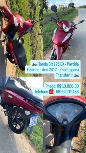 Moto biz ano 2012