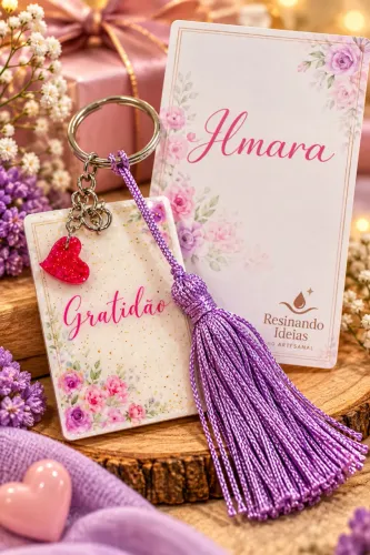 Chaveiros Personalizados em Resina Epóxi - Letras e Iniciais