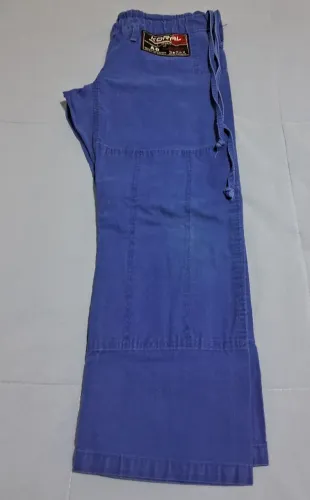 Calça de jiu-jitsu azul, coral.