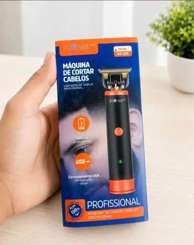 Barbeador Aparador De Pelos Elétrico Sem Fio Recarregável