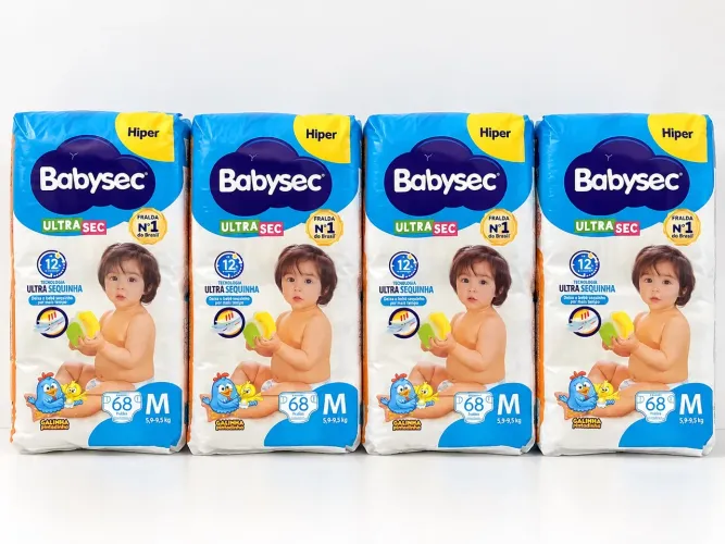 ? FRALDAS BABYSEC ULTRASEC M ? 68 UNIDADES