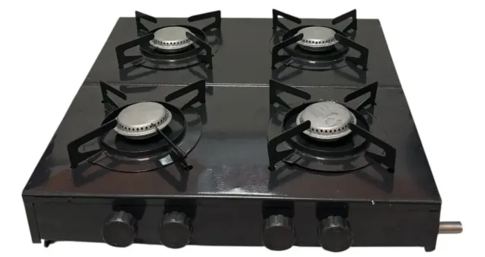 Fogão 4 Bocas Cooktop portátil Completo com mangueira e registro