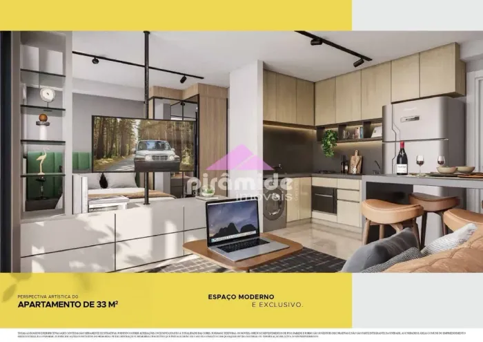 Apartamento com 1 dormitório à venda, 33,63m² por R$ 535.305 Jardim Esplanada II São Jos