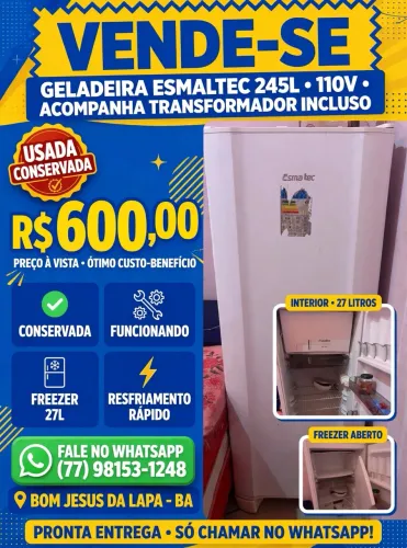 vende de geladeira Usada conservada