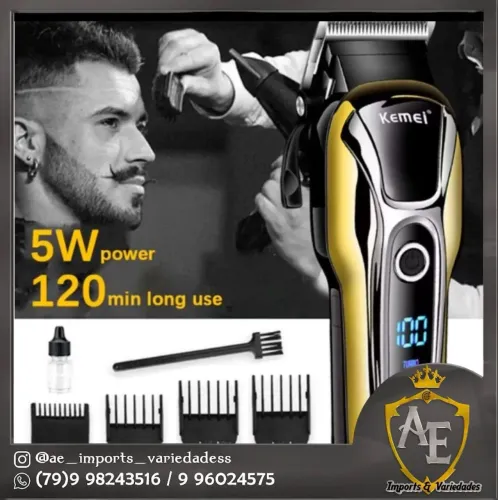 Máquina de cabelo kemei