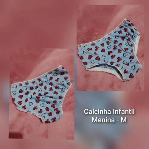 Calcinha Infantil menina azul M