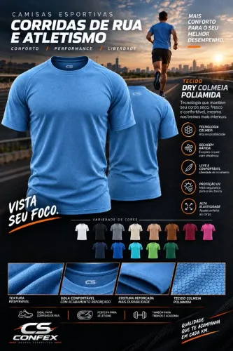 CAMISAS ESPORTIVAS CORRIDA DE RUA