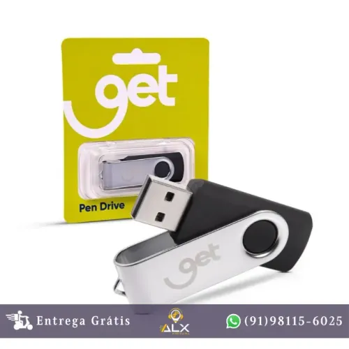 Pen Drive 16gb Get Usb 2.0 Preto *ENTREGA GRÁTIS*
