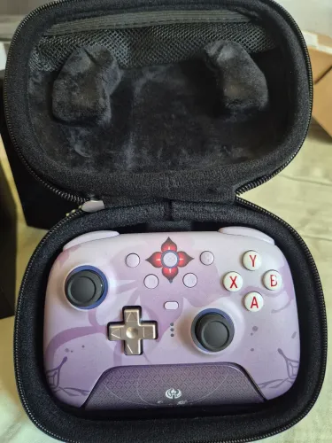Controle 8bitdo Ultimate 2 Wireless Honkai Star - Evernight Roxo Claro