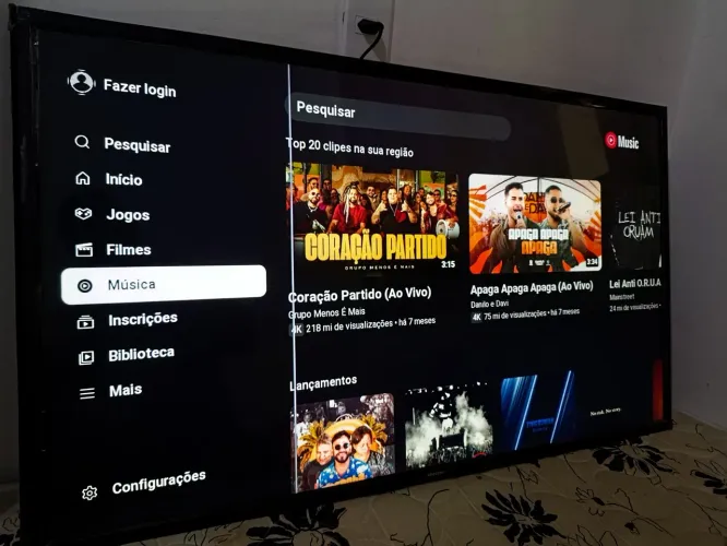 Tv 65 polegadas Samsung 4k SMART tv controle