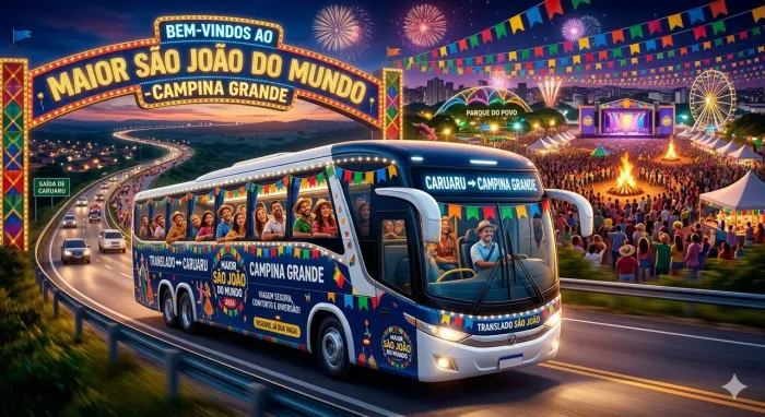 ? Partiu Campina Grande? Seu Traslado para o Maior São João do Mundo está aqui!