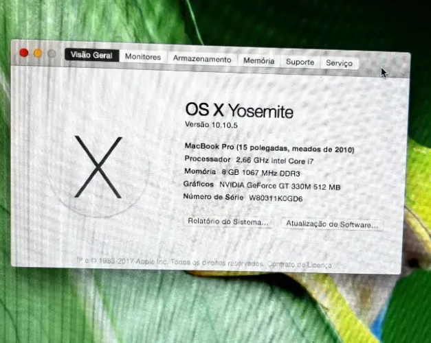 MacBook Pro 15 A1286 LEIA A DESCRIÇÃO