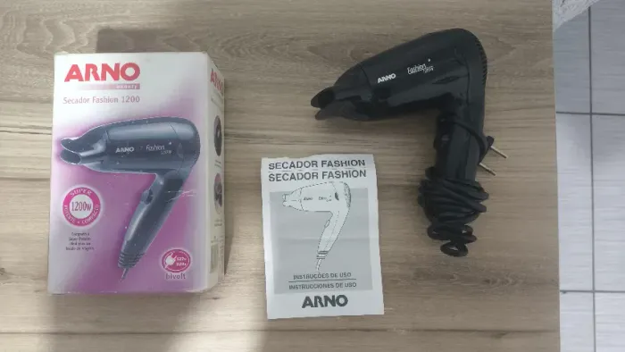 Secador de cabelo pequeno arno fashion 1200w bivolt