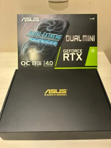 Placa de Video Asus Dual NVIDIA 3060 TI O8G Mini V2 OC RGB 8GB LHR