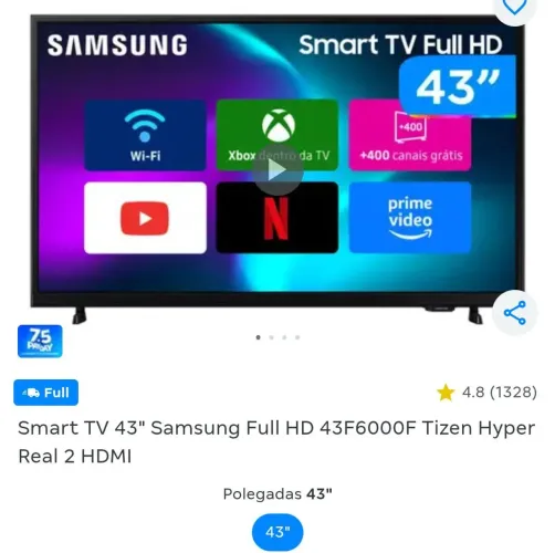 Tv Samsung 43pol smart