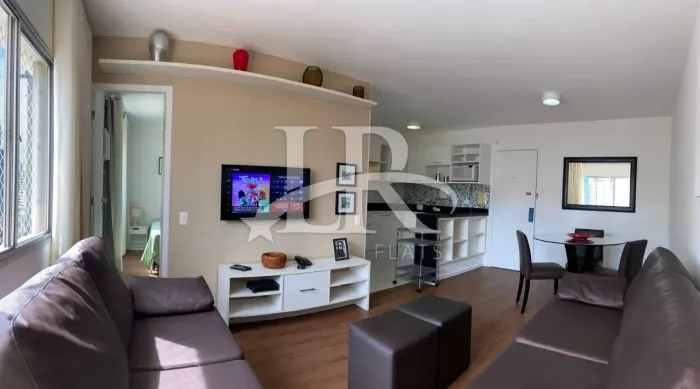 LR Flats - Apartamento de 1 dormitório mobiliado para Locação no Itaim Bibi, confira!
